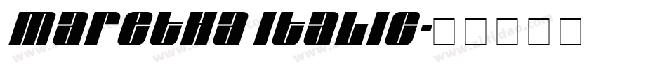 Maretha italic字体转换